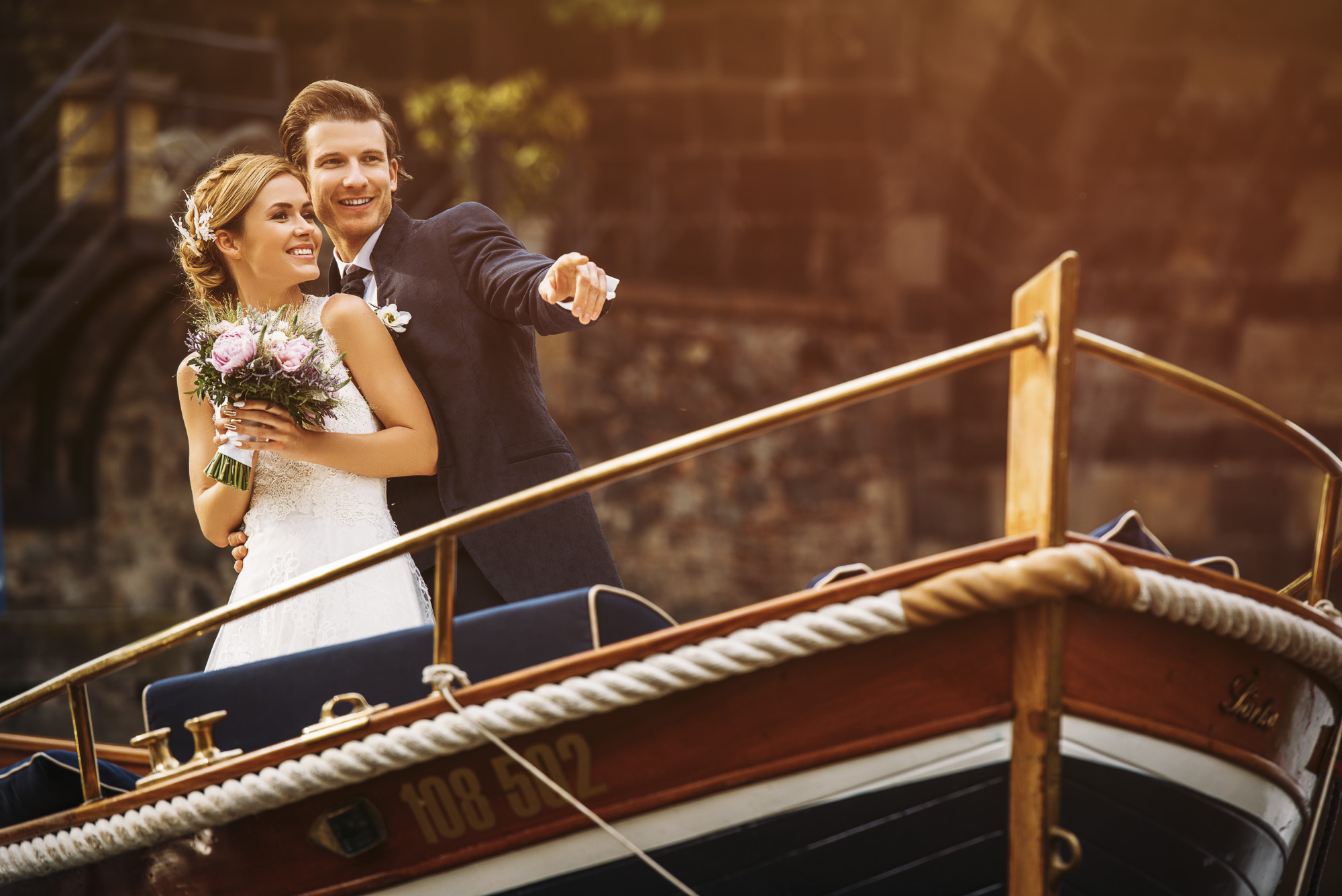Hochzeit auf einem Schiff