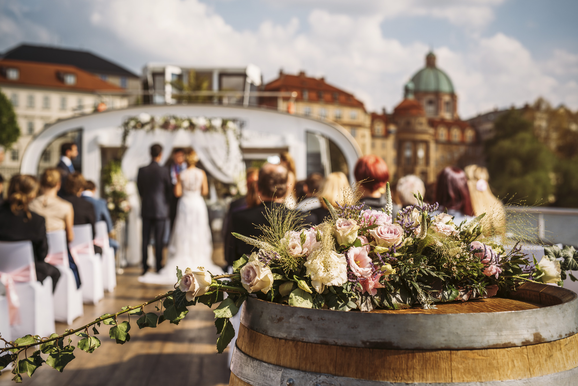 Hochzeit auf einem Schiff